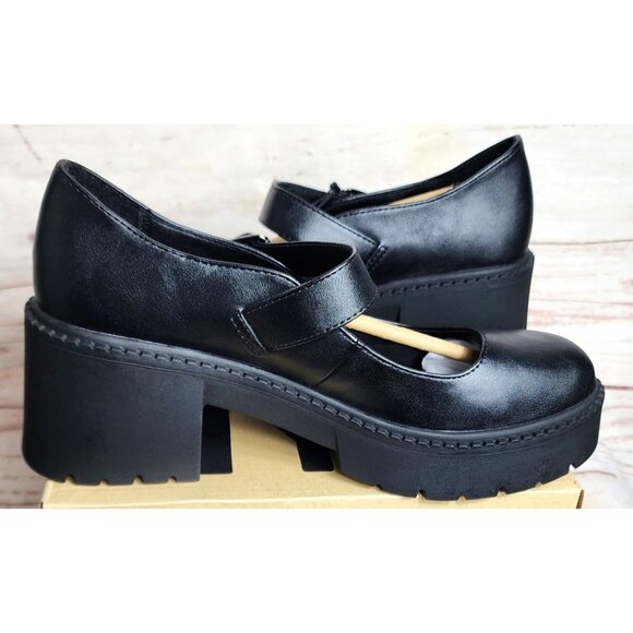 Madden NYC Mary Jane Lug Black Size 8.5 Stylish, Breathable & Eco-Friendly Shoes - Picture 6 of 16